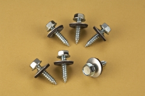 Hex Head Roofing Screws with Bonded Washer